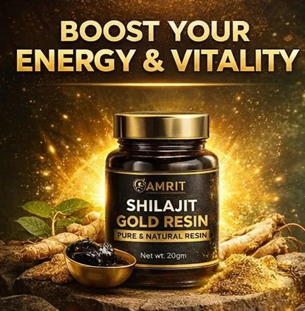 Amrit Shilajit Gold Resin | Pure Natural Himalayan Shilajit | 20 GM