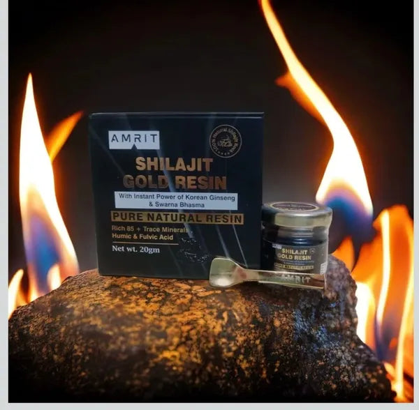 Amrit Shilajit Gold Resin | Pure Natural Himalayan Shilajit | 20 GM