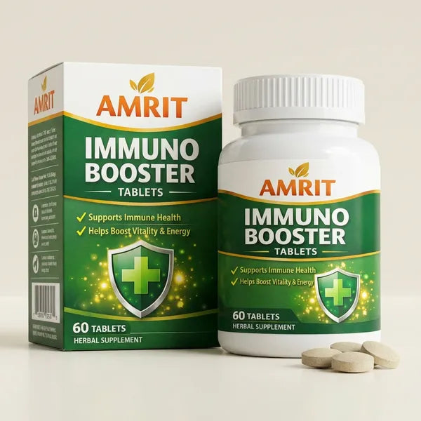 Amrit Immuno Booster | Pure And Natural | 60 Capsules