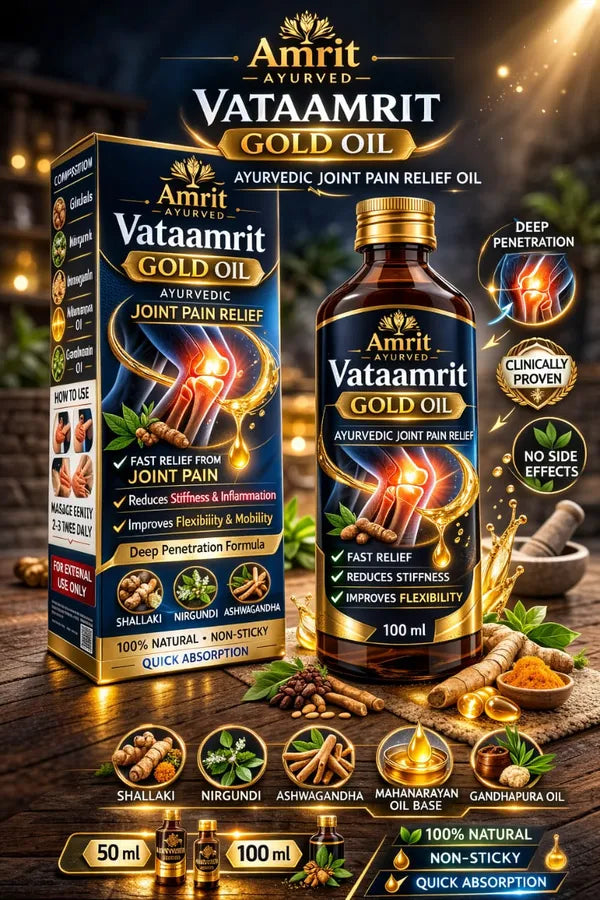 Vataamrit Gold Oil | Pure And Natural | 100 ML