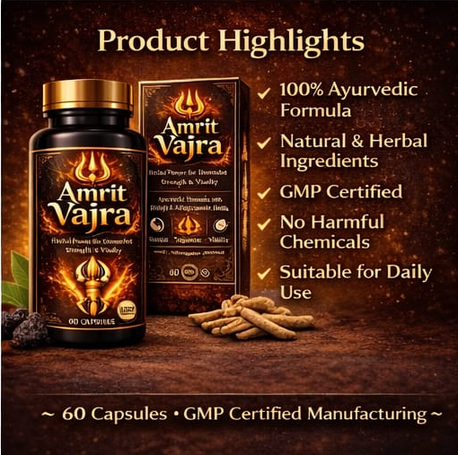Amrit Vajra –  Herbal Capsules (30 Capsules)
